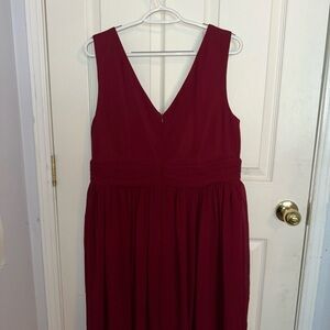 Ever Pretty Deep Red Backless Dress